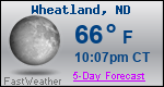 Weather Forecast for Wheatland, ND