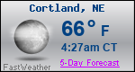 Weather Forecast for Cortland, NE
