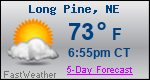 Weather Forecast for Long Pine, NE