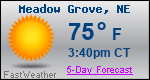Weather Forecast for Meadow Grove, NE