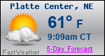 Weather Forecast for Platte Center, NE