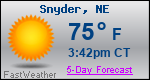 Weather Forecast for Snyder, NE
