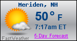 Weather Forecast for Meriden, NH