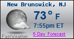 Weather Forecast for New Brunswick, NJ