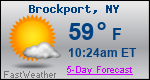 Weather Forecast for Brockport, NY
