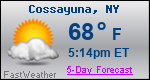 Weather Forecast for Cossayuna, NY