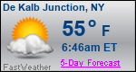 Weather Forecast for De Kalb Junction, NY