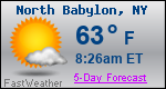 Weather Forecast for North Babylon, NY