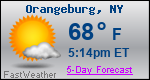Weather Forecast for Orangeburg, NY