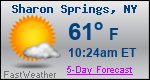 Weather Forecast for Sharon Springs, NY