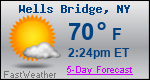 Weather Forecast for Wells Bridge, NY