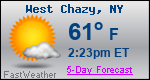 Weather Forecast for West Chazy, NY
