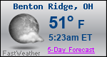 Weather Forecast for Benton Ridge, OH