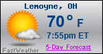 Weather Forecast for Lemoyne, OH