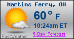 Weather Forecast for Martins Ferry, OH