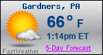 Weather Forecast for Gardners, PA