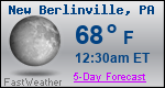 Weather Forecast for New Berlinville, PA