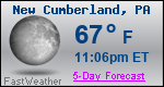 Weather Forecast for New Cumberland, PA