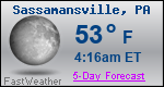 Weather Forecast for Sassamansville, PA