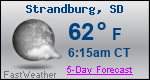 Weather Forecast for Strandburg, SD
