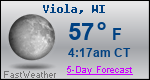 Weather Forecast for Viola, WI