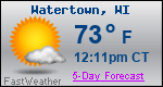 Weather Forecast for Watertown, WI