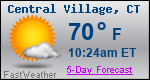 Weather Forecast for Central Village, CT