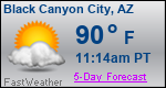 Weather Forecast for Black Canyon City, AZ