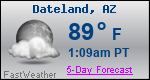 Weather Forecast for Dateland, AZ