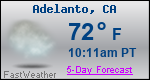 Weather Forecast for Adelanto, CA