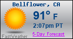 Weather Forecast for Bellflower, CA