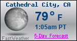 Weather Forecast for Cathedral City, CA