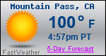 Weather Forecast for Mountain Pass, CA