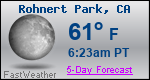 Weather Forecast for Rohnert Park, CA