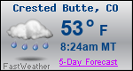 Weather Forecast for Crested Butte, CO