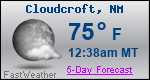 Weather Forecast for Cloudcroft, NM