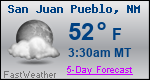 Weather Forecast for San Juan Pueblo, NM