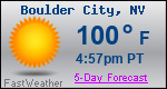 Weather Forecast for Boulder City, NV