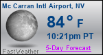 Weather Forecast for Mc Carran International Airport, NV
