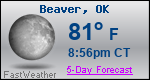 Weather Forecast for Beaver, OK