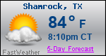 Weather Forecast for Shamrock, TX