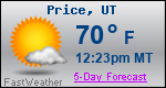 Weather Forecast for Price, UT