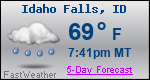 Weather Forecast for Idaho Falls, ID