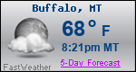Weather Forecast for Buffalo, MT