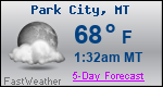 Weather Forecast for Park City, MT