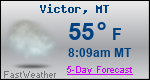 Weather Forecast for Victor, MT