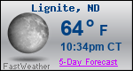 Weather Forecast for Lignite, ND