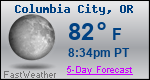 Weather Forecast for Columbia City, OR