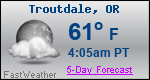 Weather Forecast for Troutdale, OR