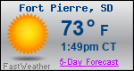 Weather Forecast for Fort Pierre, SD